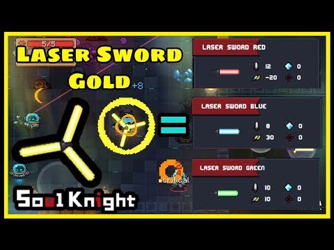 Soul Knight *NEW* Merged Weapon: Laser Sword Gold!!