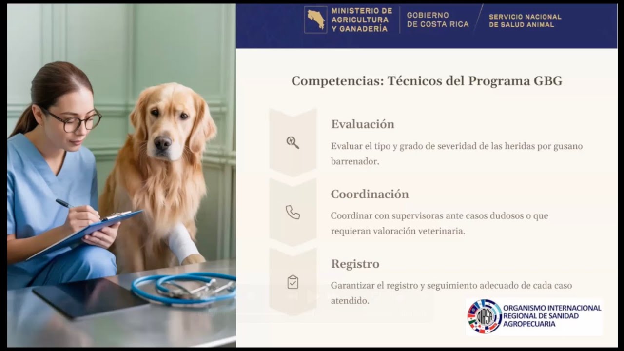 Webinar sobre gusano barrenador, generalidades, control y su abordaje en mascotas.
