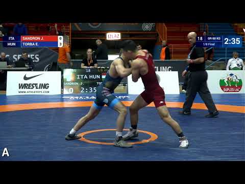 1/8 GR - 60 kg: J. SANDRON (ITA) v. E. TORBA (HUN)