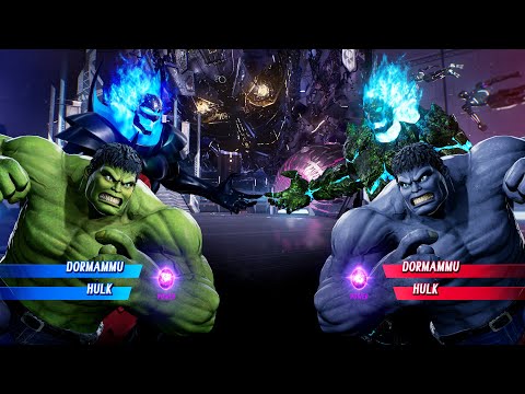 Dormammu & Hulk vs Dormammu & Grey Hulk (Very Hard) Marvel vs Capcom | 4K UHD Gameplay