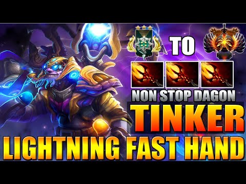 Crazy Tinker Archon Player Played Like Immortal Lightning Fast Hand Dagon 7.24 Dota 2 Gameplay