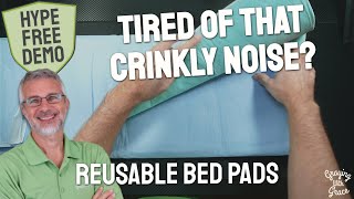 Reusable Bed Pads with Transfer Handles - Close Look at AGOOLIIU