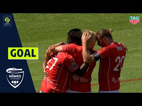 Goal Kevin AHOUEKE DENKEY (8') / Nîmes Olympique - FC Brest (4-0)  (NÎMES-FCB) / 2020-21