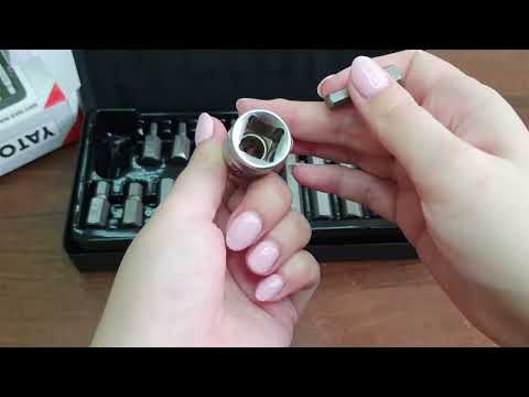 Бита НЕХ 30, 75 мм + переходник ?, набор 15 шт. YATO (YT-0413) Бита НЕХ 30, 75 мм + переходник ?, набор 15 шт. YATO (YT-0413)