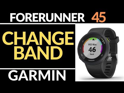 How to Change the Band on the Garmin Forerunner 45 or 45s