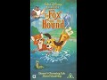 Closing To The Fox And The Hound UK VHS 1995