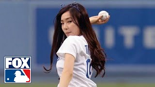 Tiffany Hwang Throws Worst First Pitch Ever