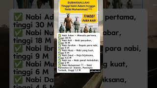 Download lagu Tinggi Nabi Adam AS Hampir Semonas #short #nabi mp3