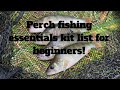 What do I need to start perch lure fishing? Complete kit list!