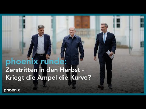 phoenixRunde: Zerstritten in den Herbst - Kriegt die Ampel die Kurve?