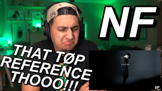 NF - KNOW REACTION!! | THIS MF SPITTIN!!
