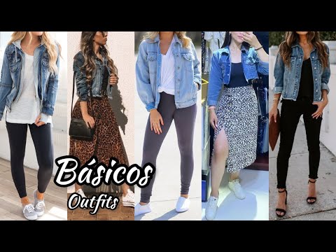 ROPA BÁSICA OUTFITS SENCILLOS DE MODA! COMO VESTIR CON ROPA QUE YA TIENES LOOKS CASUALES SENCILLOS