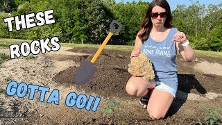 How to remove rocks from your soil. DIY!