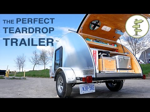 Hand-Built Teardrop Camper Trailer with Solar Power & Running Water - Perfect Mini RV