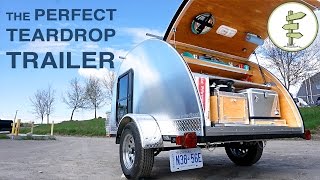 Hand-Built Teardrop Camper Trailer with Solar Power & R
