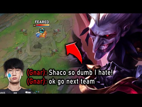 Tilting Gen.G top laner Doran with my Shaco tricks (INSANE GAME)