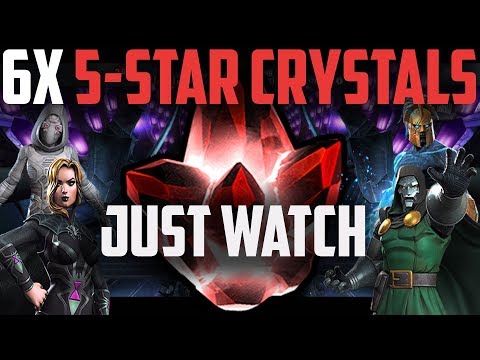 6X 5-Star Crystal Opening - Just Watch - Marvel Contest of Champions