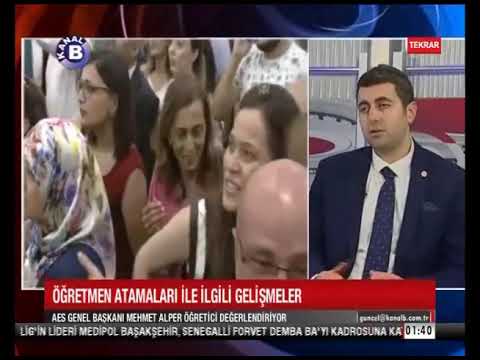AES GENEL BAŞKANI MEHMET ALPER ÖĞRETİCİ KANAL B DE 22/01/2019