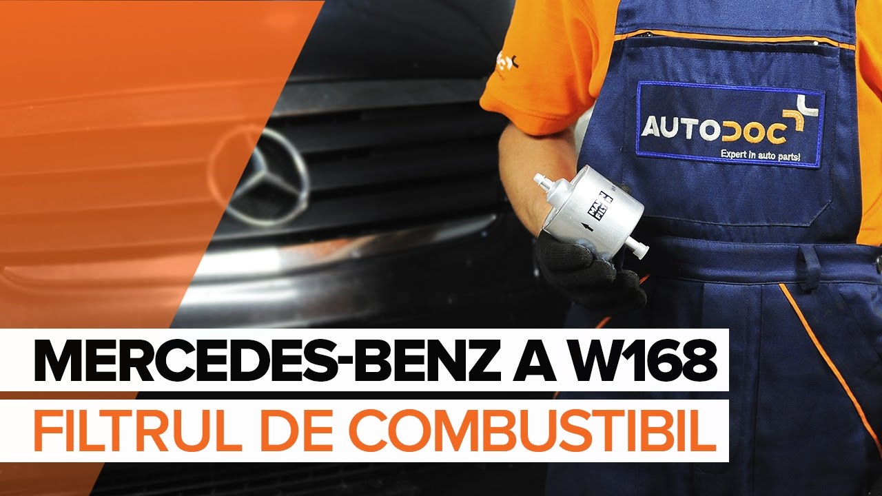 Cum să schimbați: filtru combustibil la Mercedes W168 benzina | Ghid de înlocuire