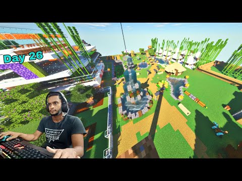Insane Christmas Village Mod in Minecraft SMP!