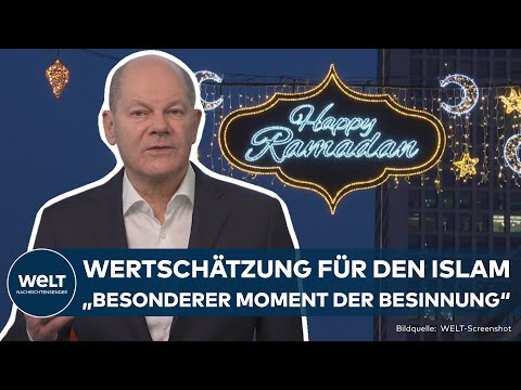 FRANKFURT AM MAIN: Innenstadt erstrahlt anlässlich zum Ramadan! Fastenmonat beginnt für Muslime
