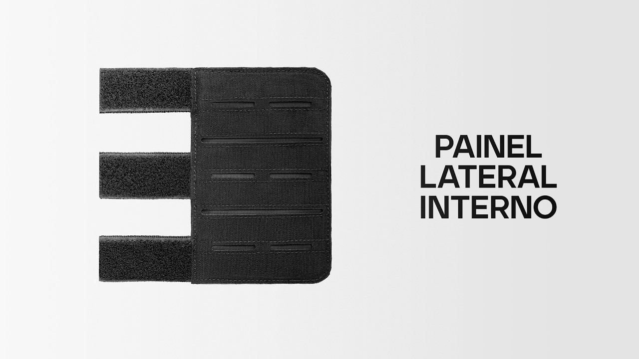 Vídeo do YouTubePainel Lateral Interno para Plate Carrier Ares - Preto