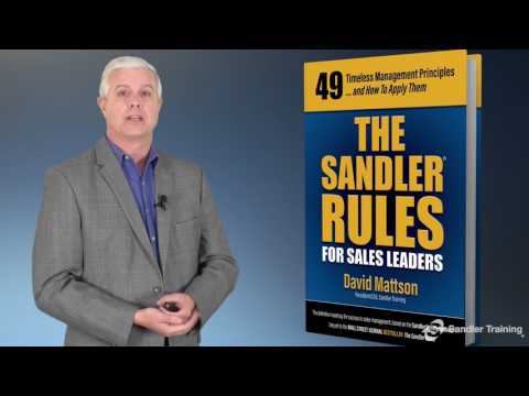 The Sandler Rules for Sales Leaders Introduction