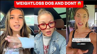 WEIGHTLOSS DOS AND DONT 😱