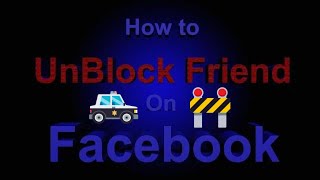 Unblock Friend | How to Unblock Friend on Facebook in Android Using FB Lite Application