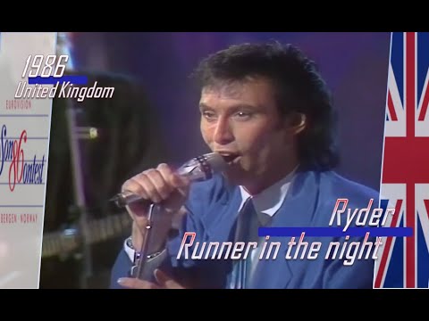 eurovision 1986 United Kingdom 🇬🇧 Ryder - Runner in the night ᴴᴰ