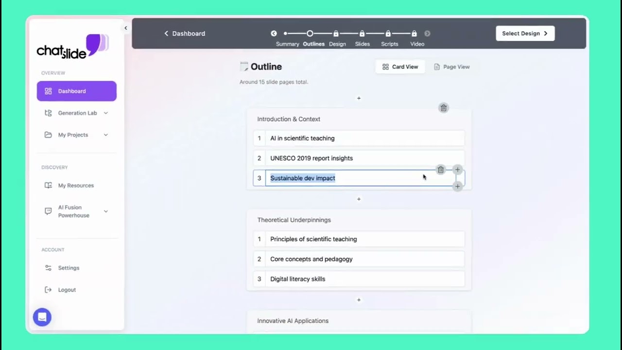 Turn a PDF into a deck