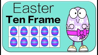 Easter Ten Frame Subitizing: Math Counting Brain Breaks
