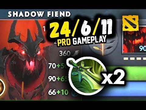 Miracle-  Shadow Fiend item BUILD 70% Evasion + SATANIC