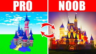 Minecraft NOOB vs. PRO: SWAPPED DISNEYLAND in Minecraft (Compilation)
