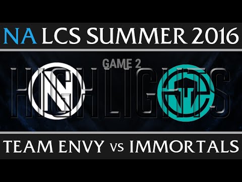NV vs IMT Highlights, Game 2 NA LCS Week 6 Day 1 Summer 2016 - Immortals vs Team Envy G2