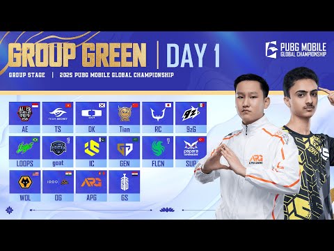 [URDU] 2025 PMGC League | Group Green Day 1 | PUBG MOBILE Global Championship