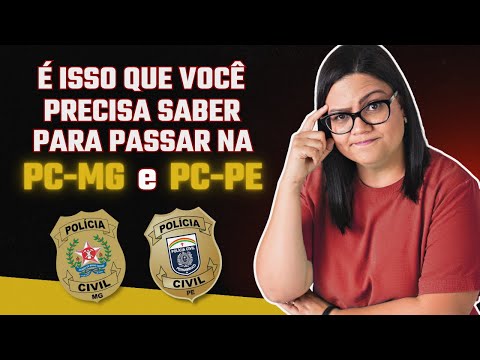 Concurso PC MG e PC PE 2024: Cargos, requisitos e informações importantes para ser APROVADO