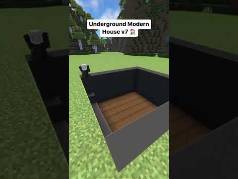 Andero gaming - MINECRAFT TUTORIAL : How TO BUILD A COOL UNDERGROUND MODERN HOUSE V7 🏡 #viral #shots #mincraft