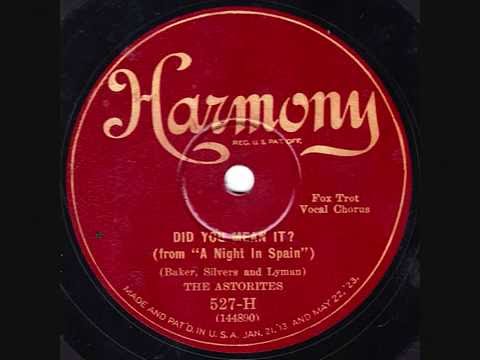 Fred Rich & his Orchestra - Did You Mean It - 1927