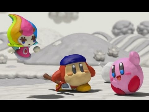 Kirby and the Rainbow Curse 100% Walkthrough Part 1 - The Adventure Begins & Up the Big Ol' Tree