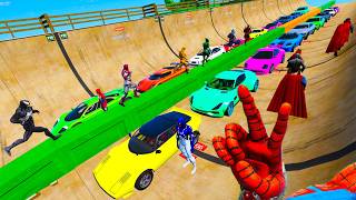 Old School Ramp Festival Truck and SpiderMan - Desafio em Sport Carros e Super Heróis GTA V