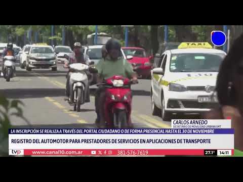 Autos de aplicación en Tucumán: cómo avanza el registro municipal