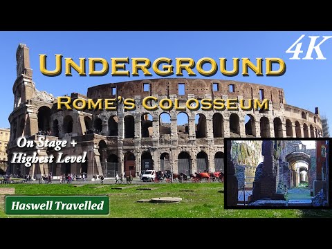 Inside & Underground Tour of Rome's Colosseum with History - Italy 4K