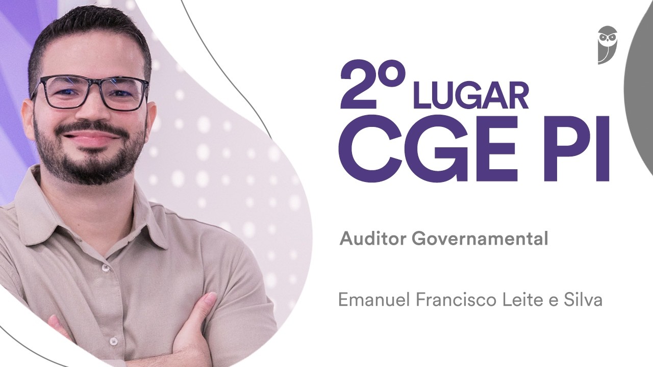 Baile dos Primeiros: Emanuel Francisco Leite, 2º lugar para Auditor Governamental no CGE-PI