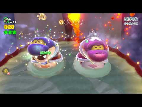 Super Mario 3D World (Switch) 11-12 Boss Blitz Itemless Speedrun - Time: 252 (WR)