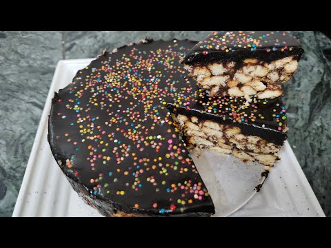 Chocolate Cake with Parle G | No bake no whipping cream || Shardul Kitchen