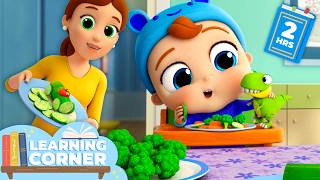 Healthy Habits: Eat your Vegetables 🥦 | 📖Little Angel📖Moonbug Kids📖Lea