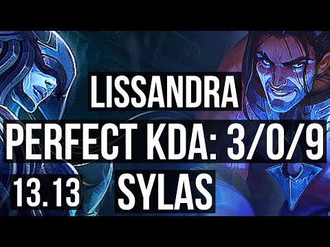 LISSANDRA vs SYLAS (MID) | 3/0/9, Rank 5 Liss, 65% winrate | TR Challenger | 13.13