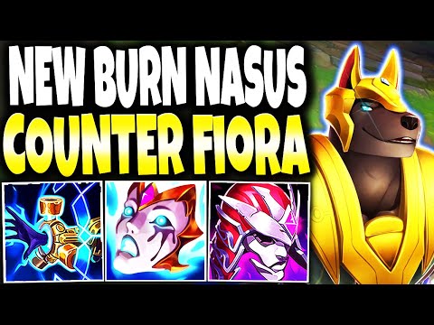 A Fiora Smurf met her BIGGEST COUNTER: My New Max Burn Nasus Build 🔥 - League of Legends