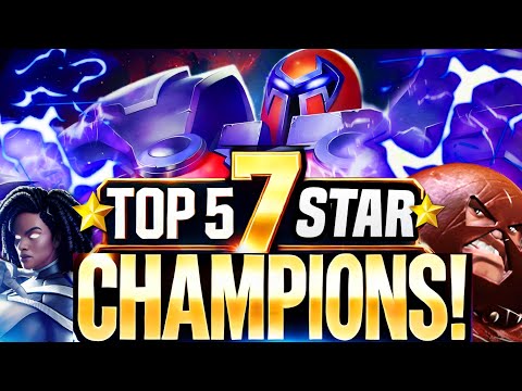 TOP 5 BEST 7⭐ CHAMPIONS in Marvel Contest of Champions! (Must-Rank Champions!)
